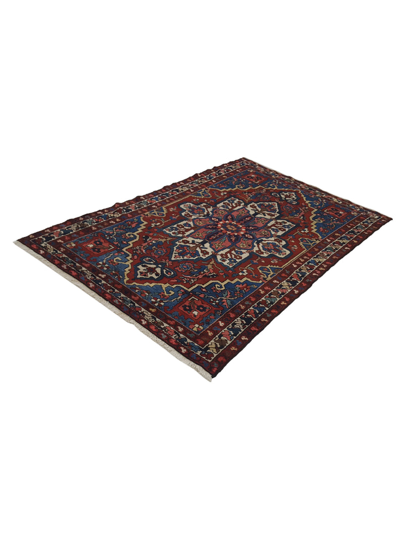 Pacific Bakhtiyari 14777 Red Beige Traditional Hand Knotted Rug