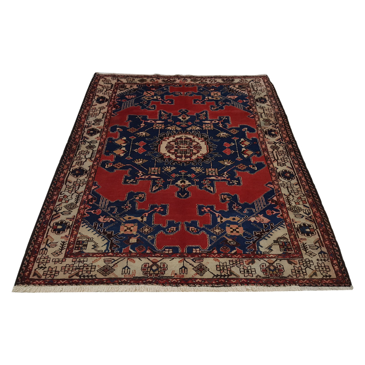 Pacific Tafresh 14782 Red Ivory Traditional Hand Knotted Rug