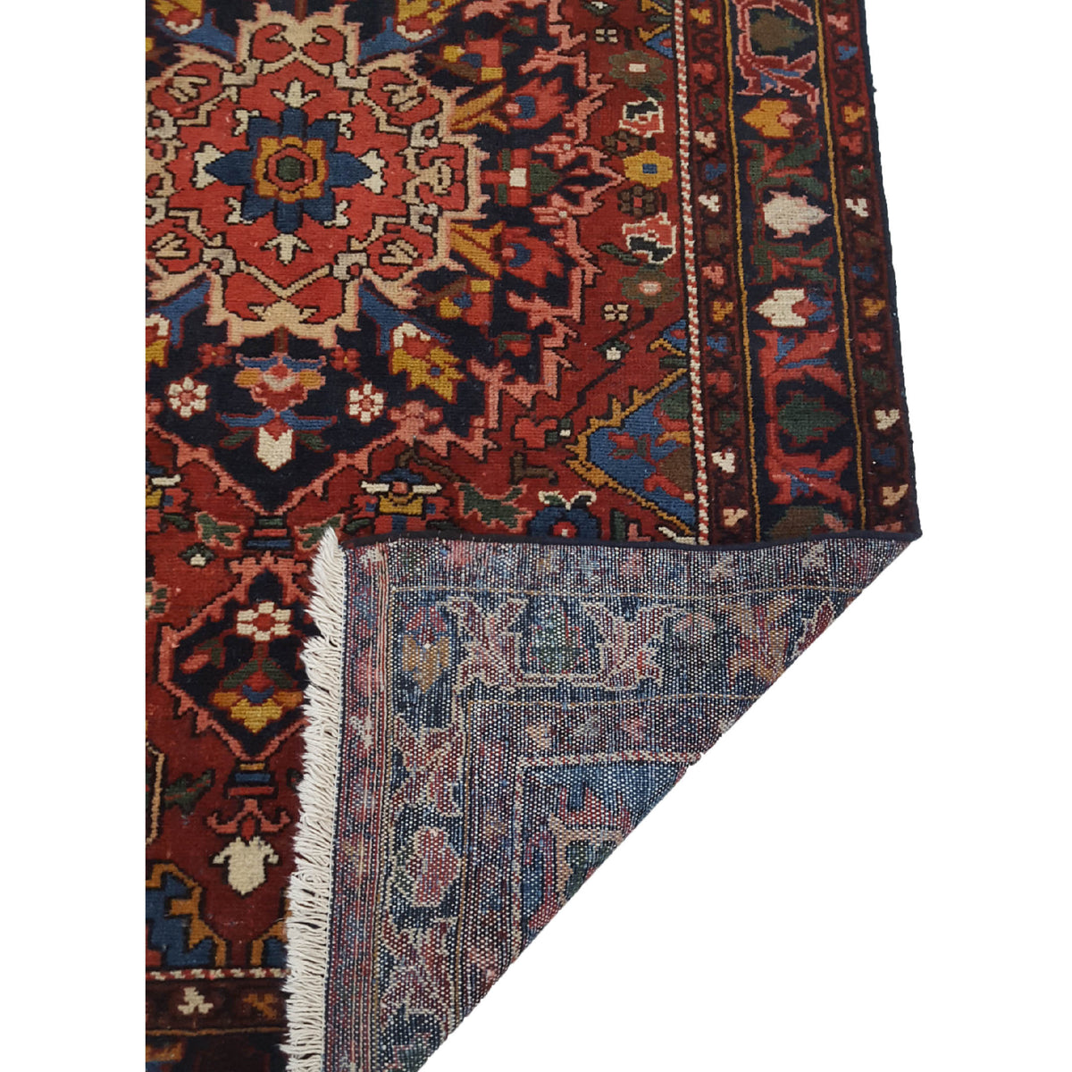 Pacific Bakhtiyari 14783 Red Blue Traditional Hand Knotted Rug