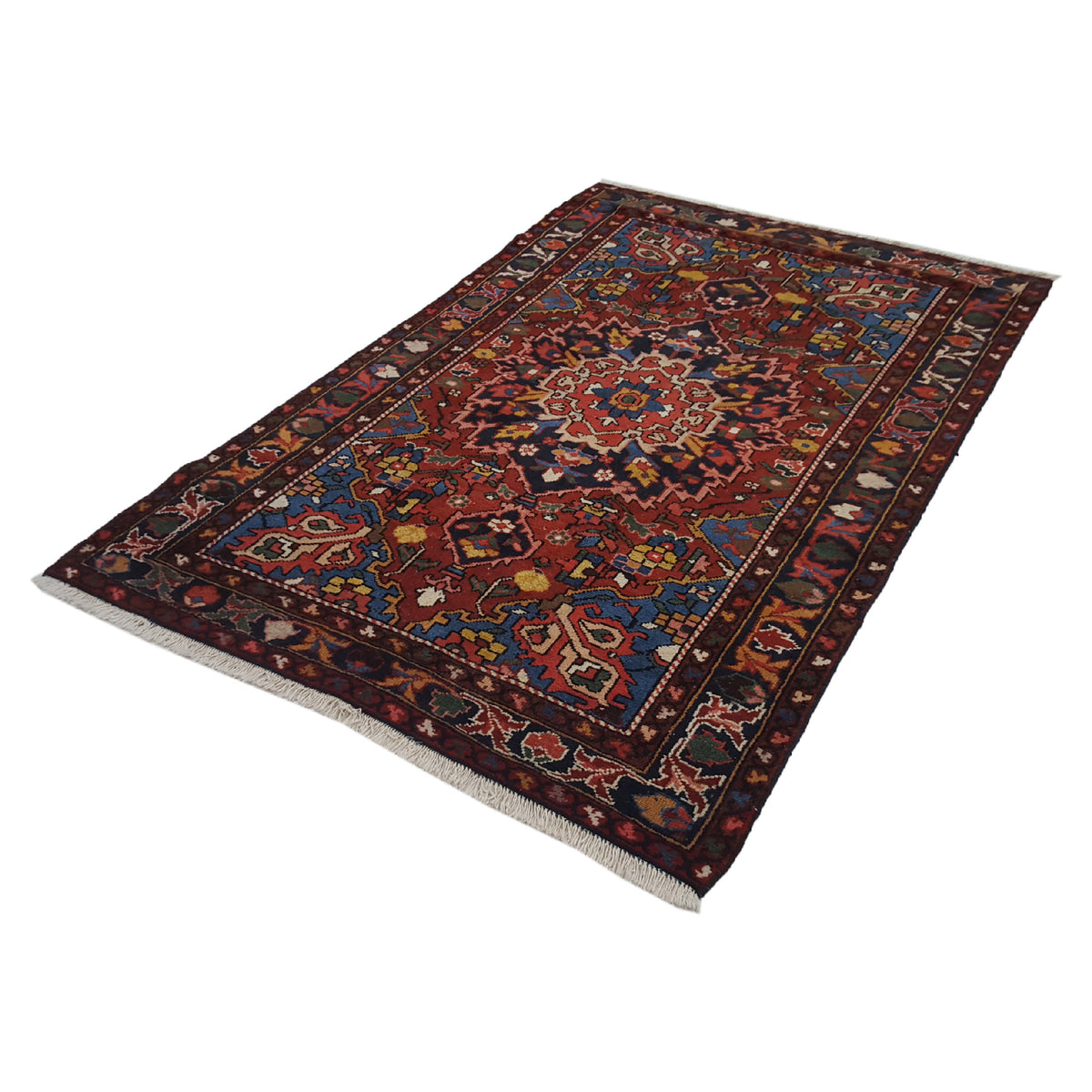 Pacific Bakhtiyari 14783 Red Blue Traditional Hand Knotted Rug