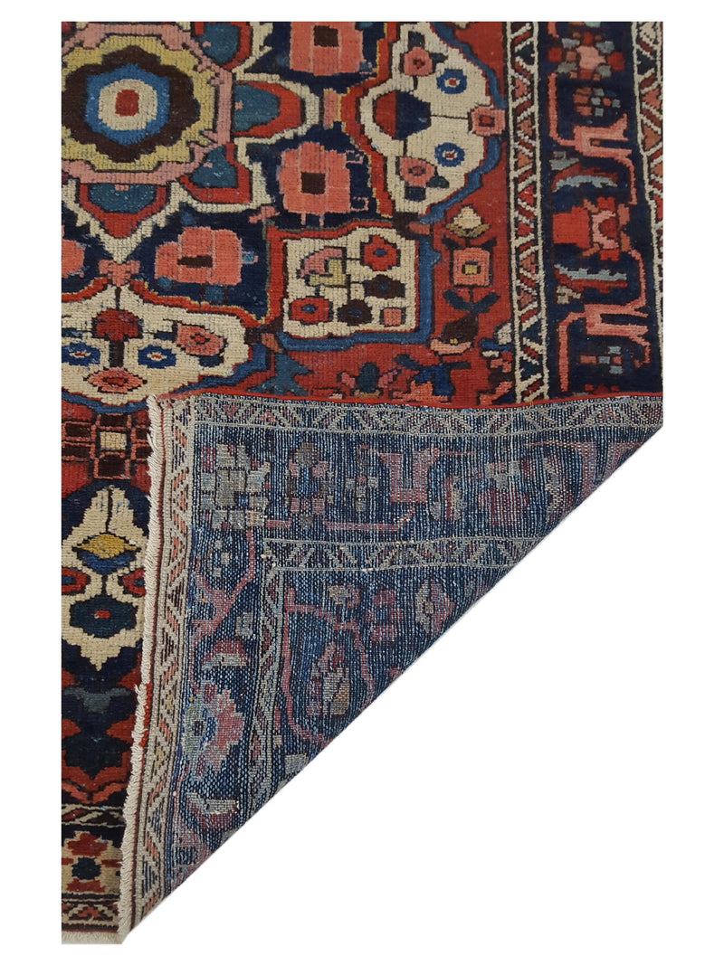 Pacific Bakhtiyari 14790 Red Black Traditional Hand Knotted Rug