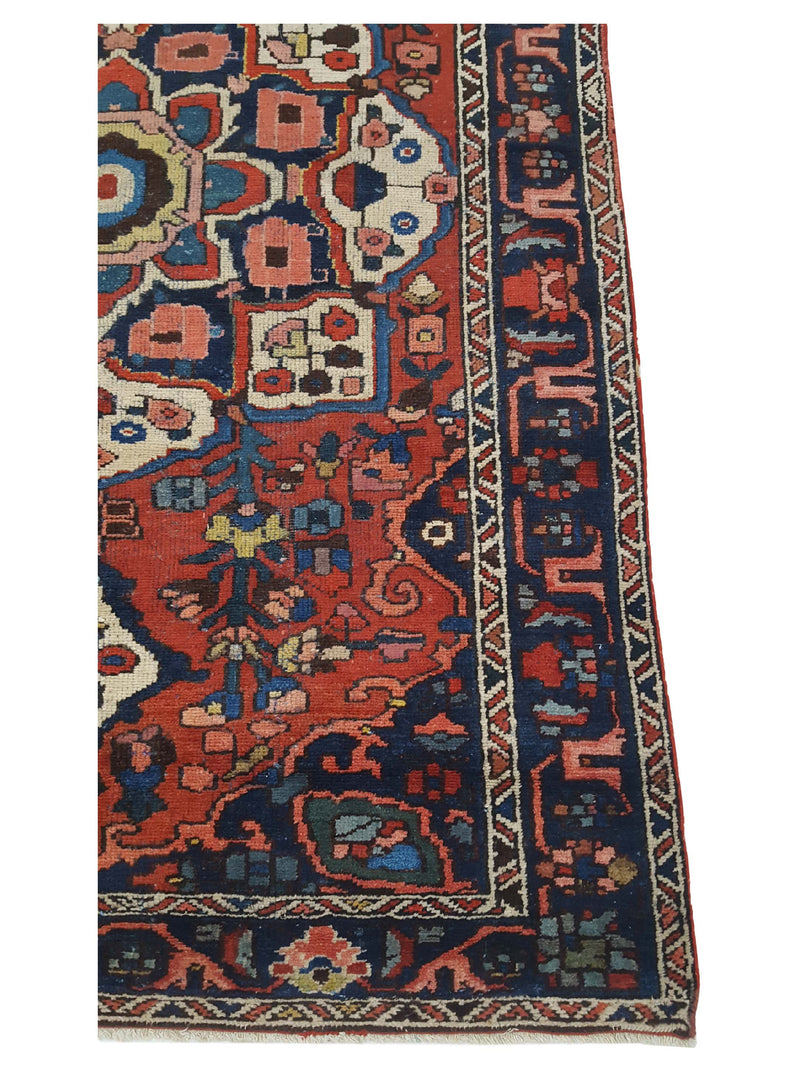 Pacific Bakhtiyari 14790 Red Black Traditional Hand Knotted Rug