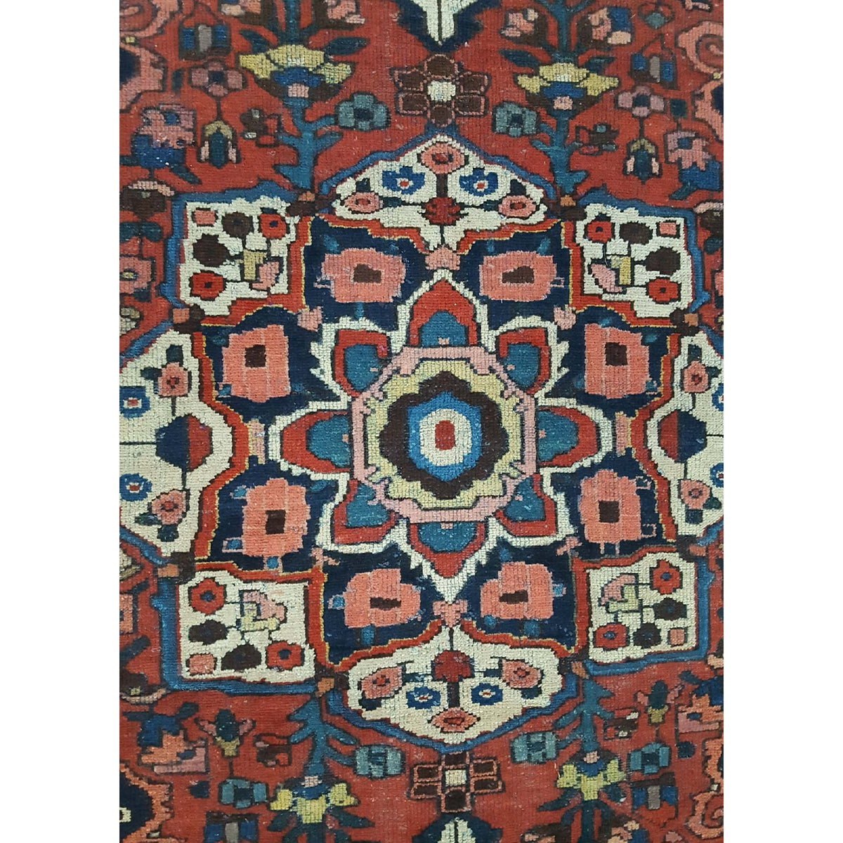Pacific Bakhtiyari 14790 Red Black Traditional Hand Knotted Rug