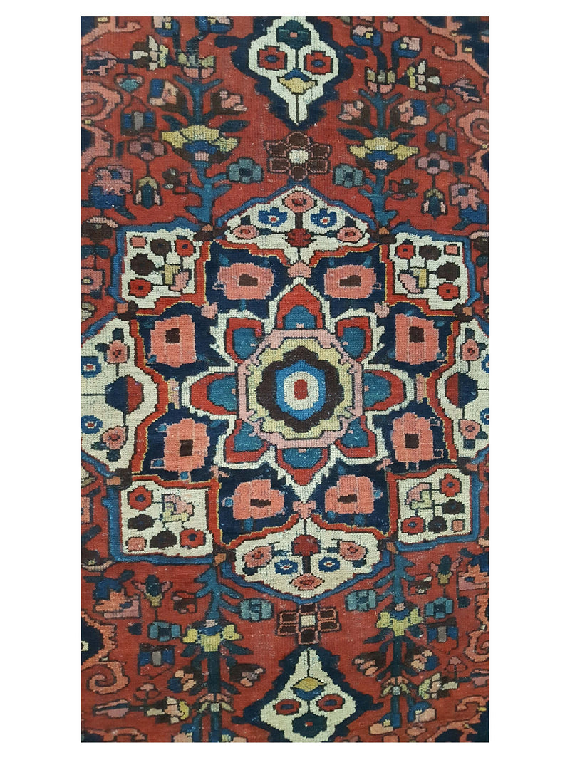 Pacific Bakhtiyari 14790 Red Black Traditional Hand Knotted Rug