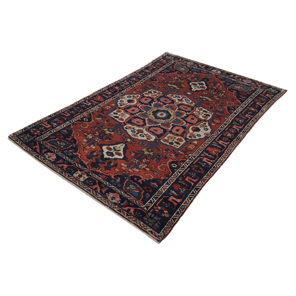 Pacific Bakhtiyari 14790 Red Black Traditional Hand Knotted Rug