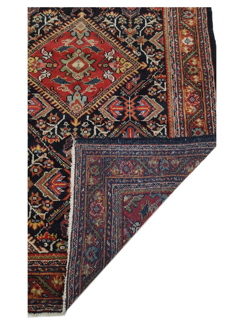 Pacific Mahal 14791 Black Red Traditional Hand Knotted Rug