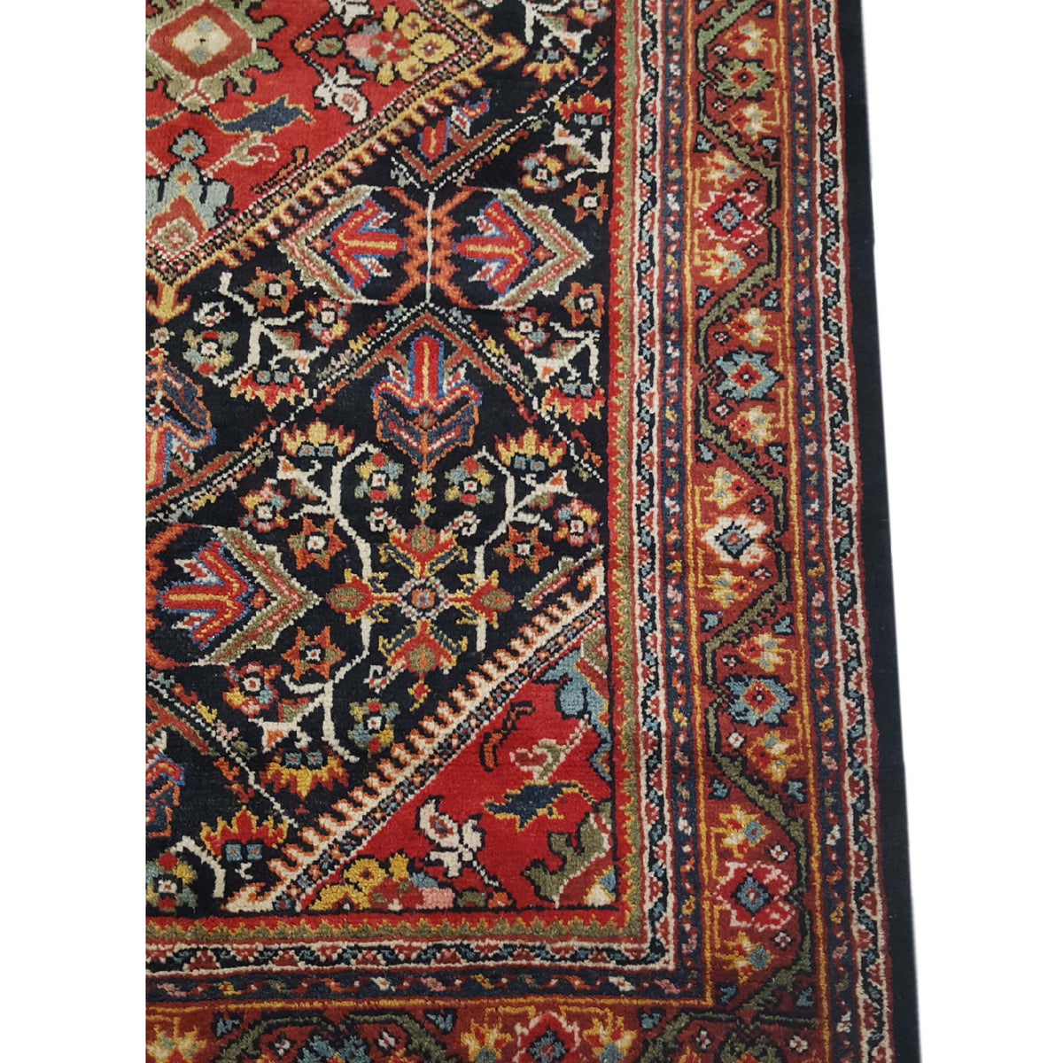 Pacific Mahal 14791 Black Red Traditional Hand Knotted Rug