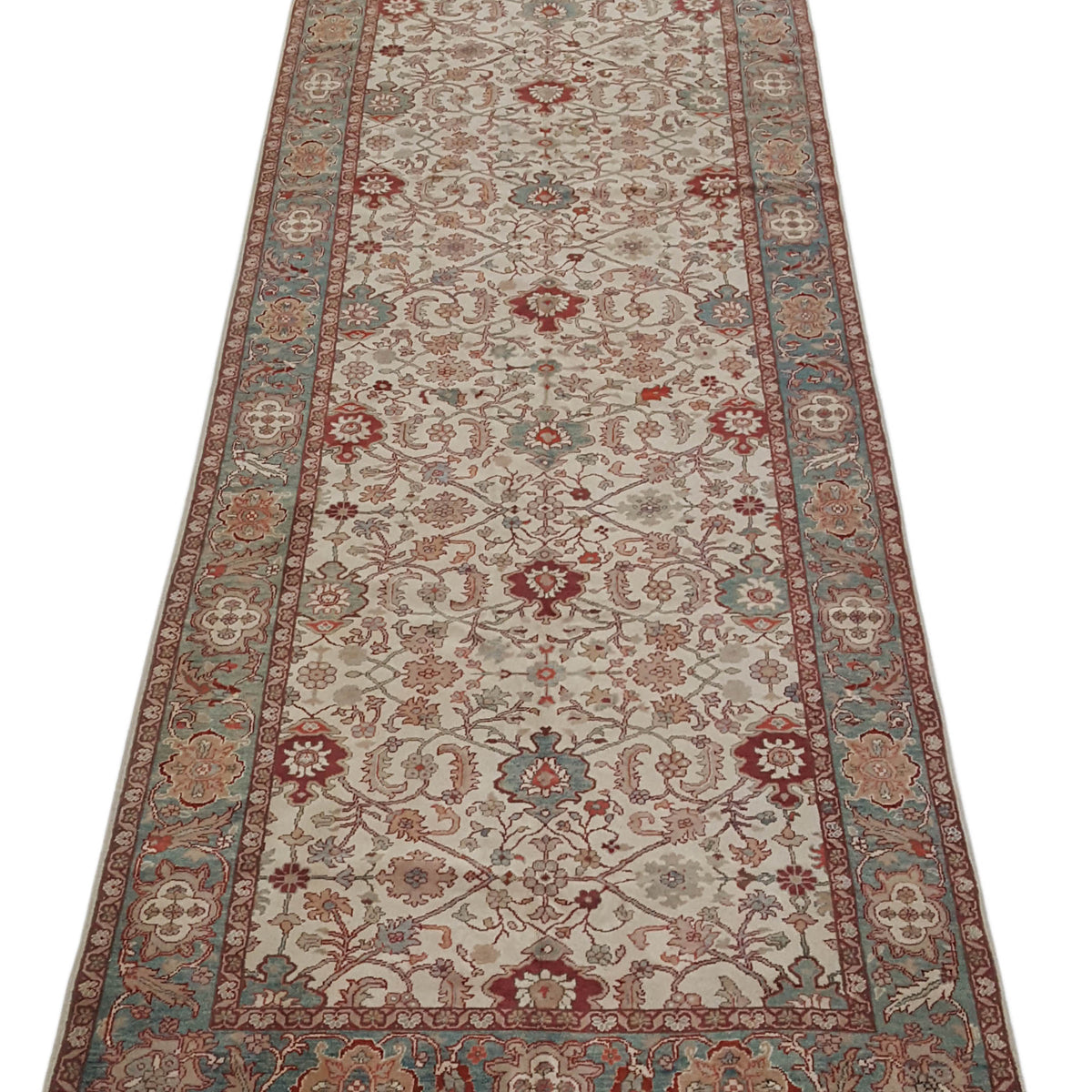 Pacific Elvan 15326 Ivory Green Traditional Hand Knotted Rug