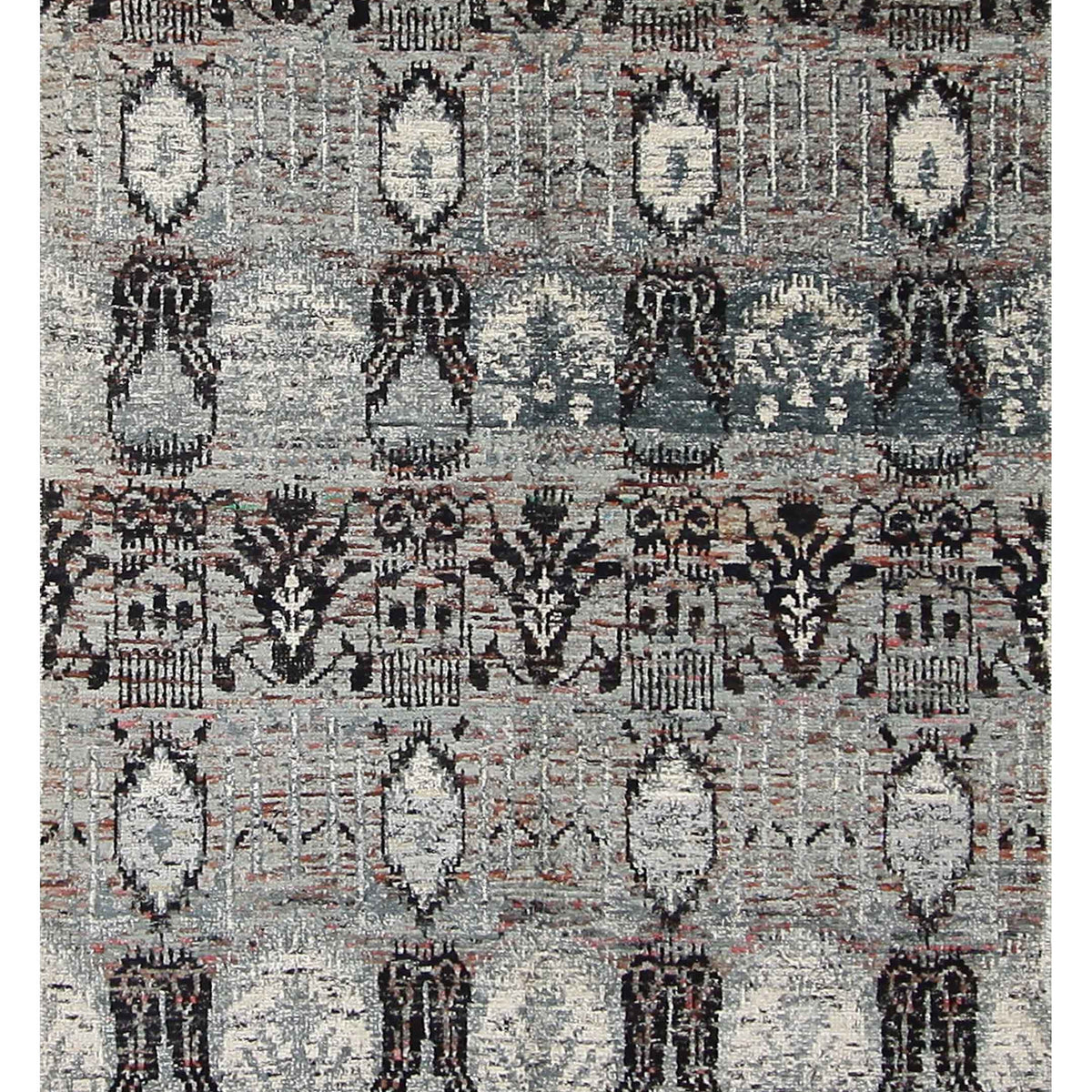 Pacific Sari Silk  Silver Grey Transitional