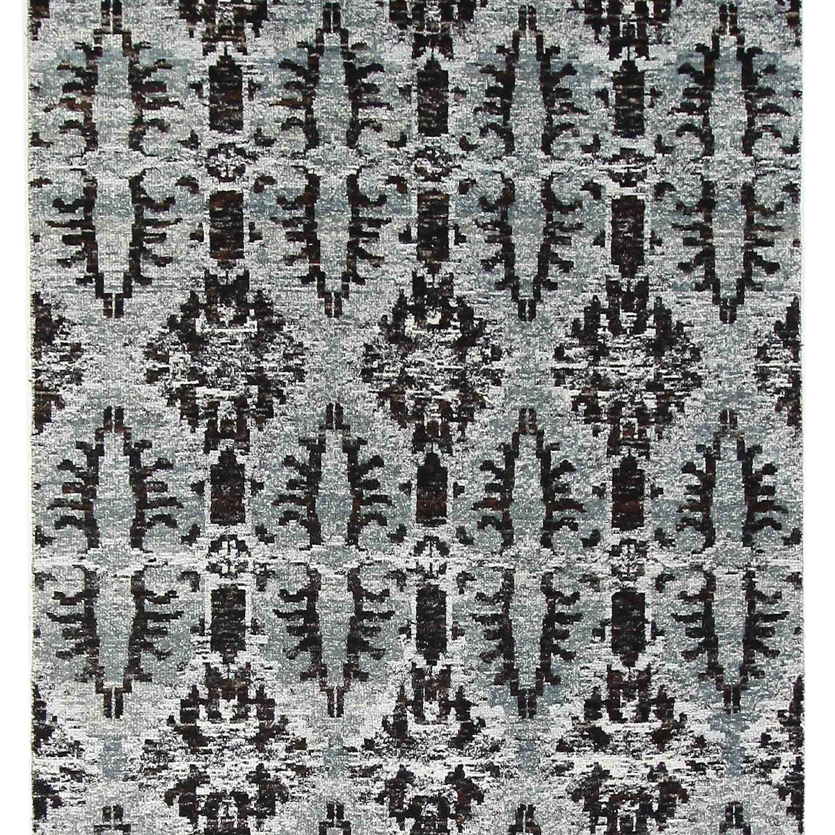 Pacific Sari Silk  Grey Charcoal Transitional