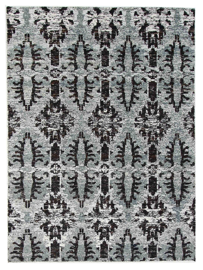 Pacific Sari Silk  Grey Charcoal Transitional