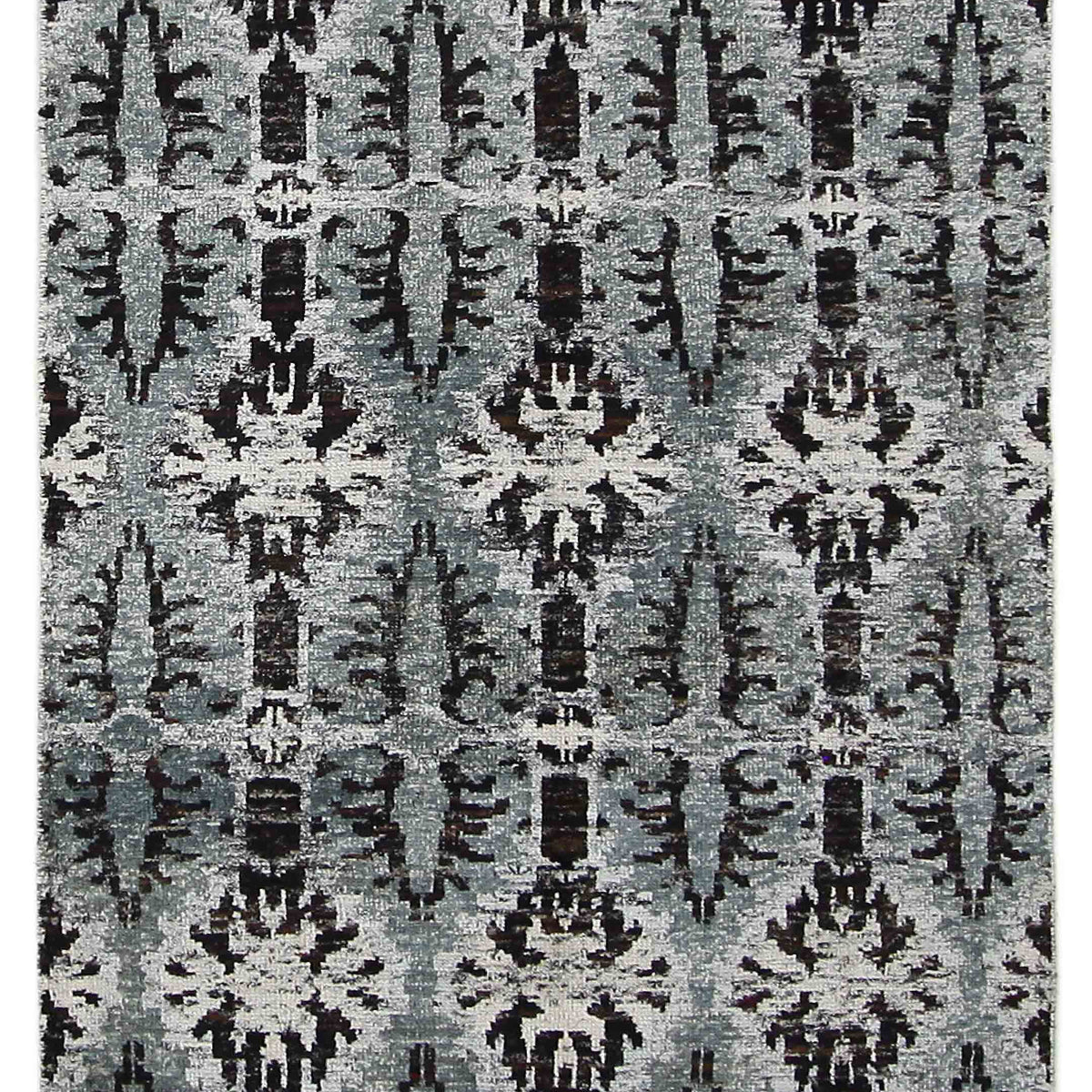 Pacific Sari Silk  Grey Charcoal Transitional