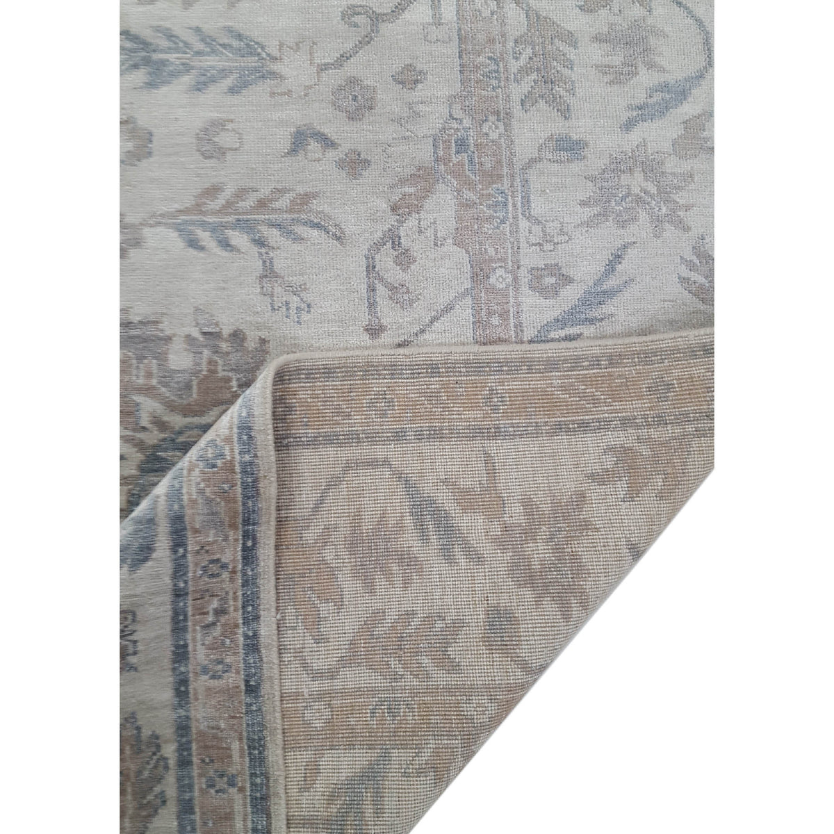 Pacific Chobi Silk 16202 Ivory Ivory Traditional Hand Knotted Rug