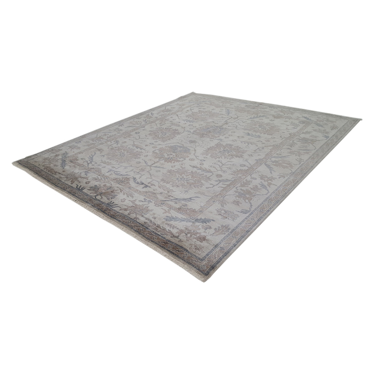 Pacific Chobi Silk 16202 Ivory Ivory Traditional Hand Knotted Rug