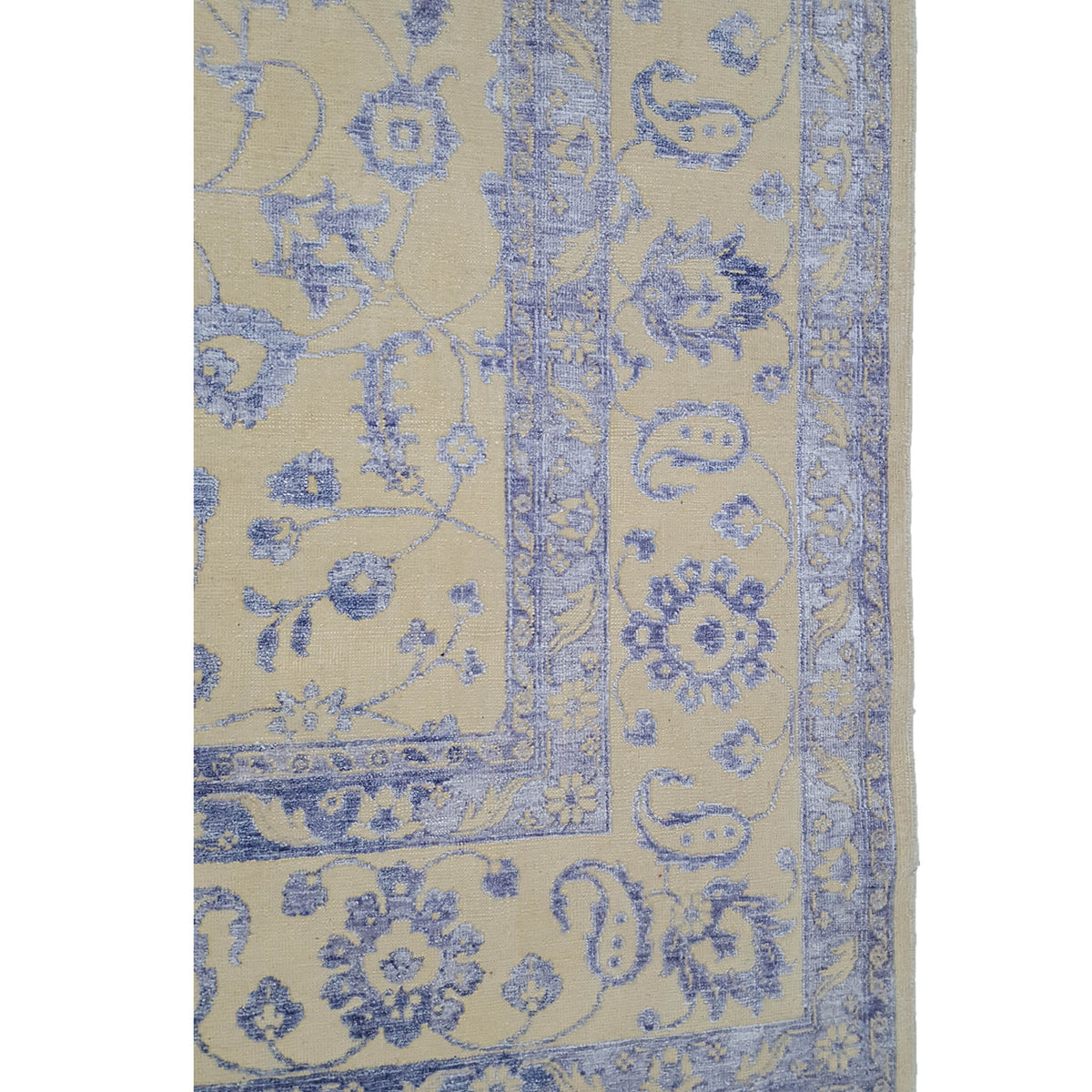 Pacific Venus 16207 White Purple Transitional Hand Knotted Rug