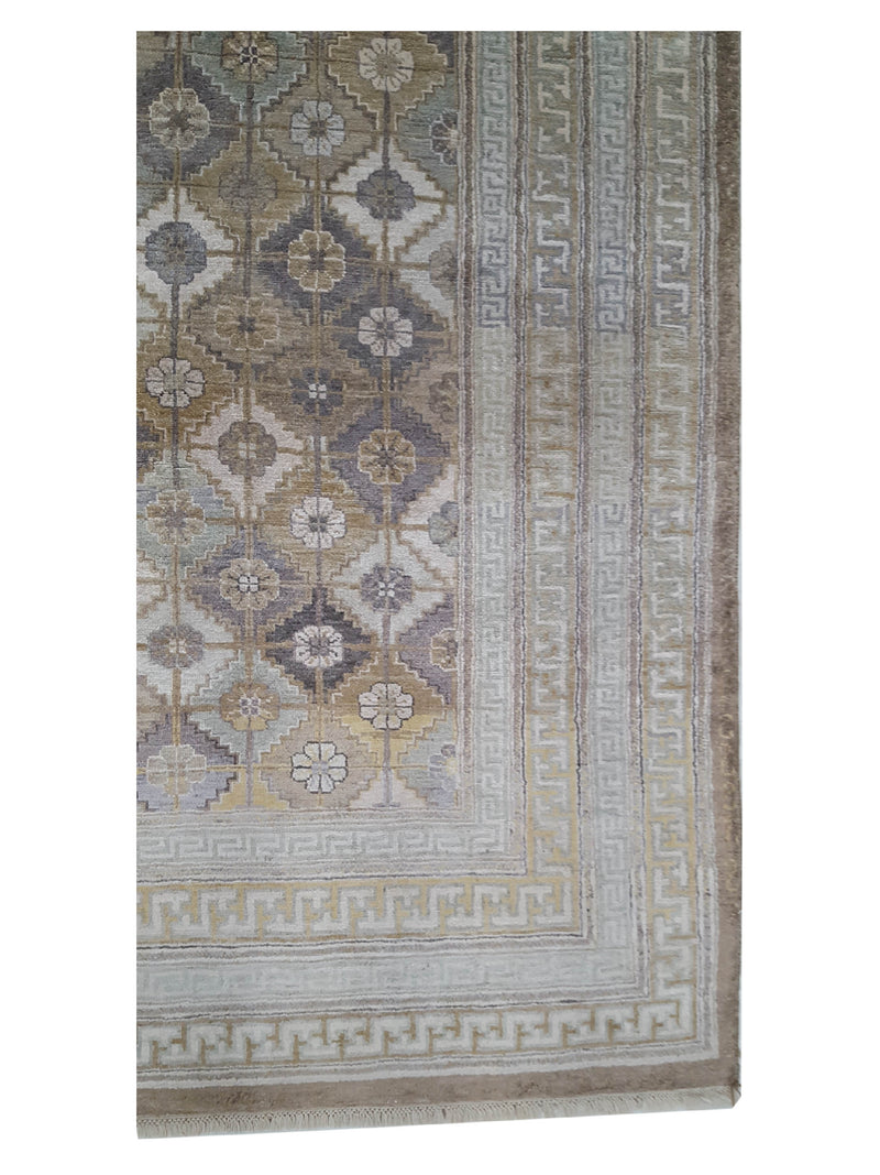 Pacific Venus 16208 Brown Silver Transitional Hand Knotted Rug
