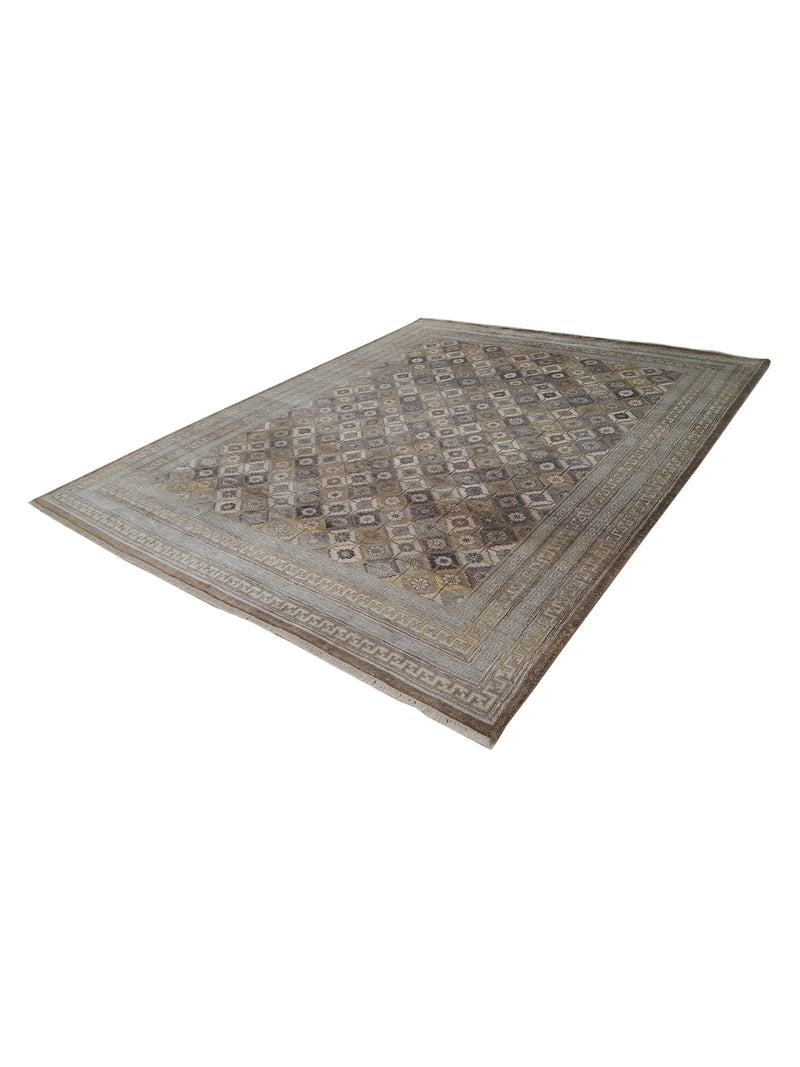 Pacific Venus 16208 Brown Silver Transitional Hand Knotted Rug