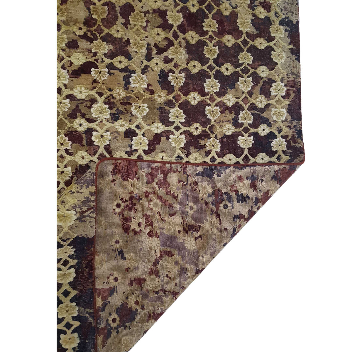 Pacific Venus 16210 Multi Rust Transitional Hand Knotted Rug