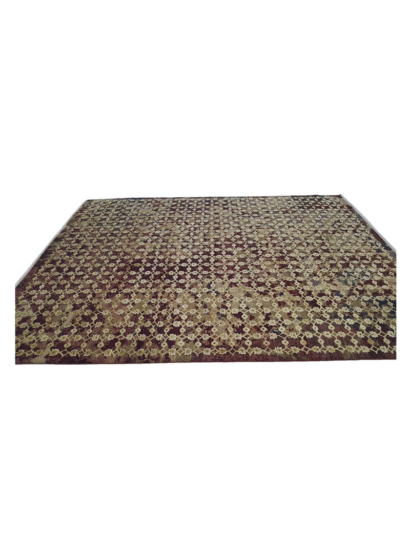 Pacific Venus 16210 Multi Rust Transitional Hand Knotted Rug