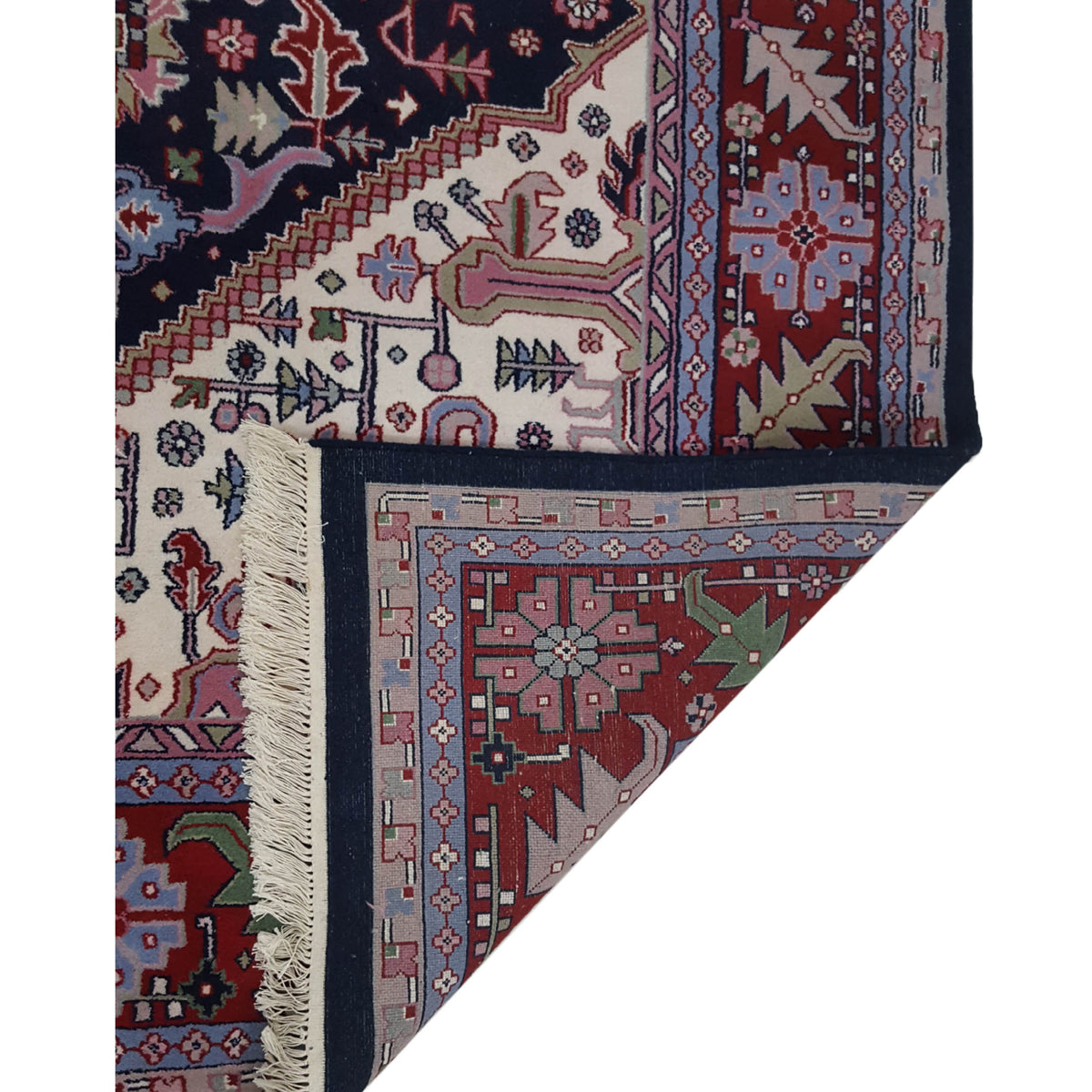Pacific Heriz-In 16227 Blue Red Traditional Hand Knotted Rug