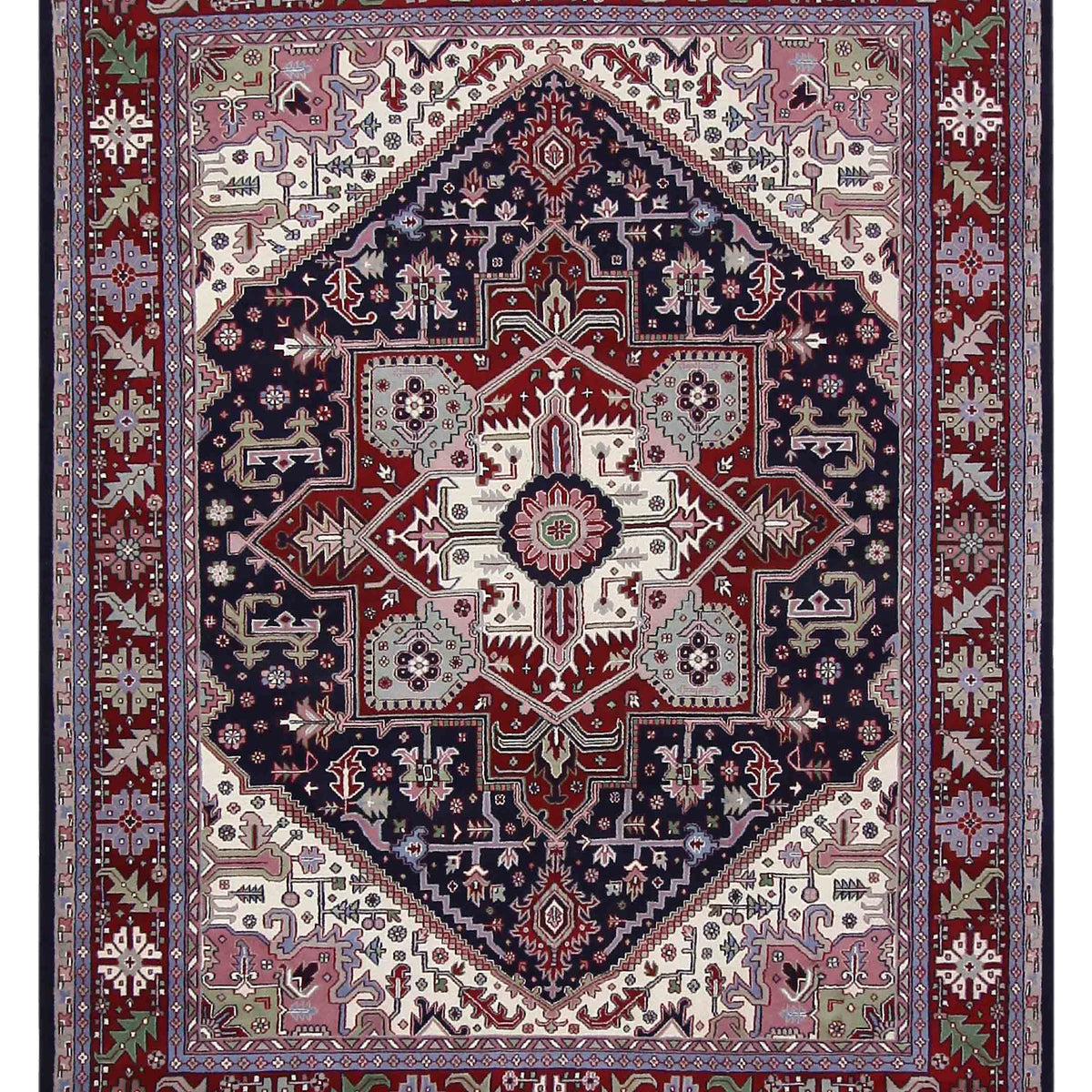 Pacific Heriz-In  Blue Red Traditional