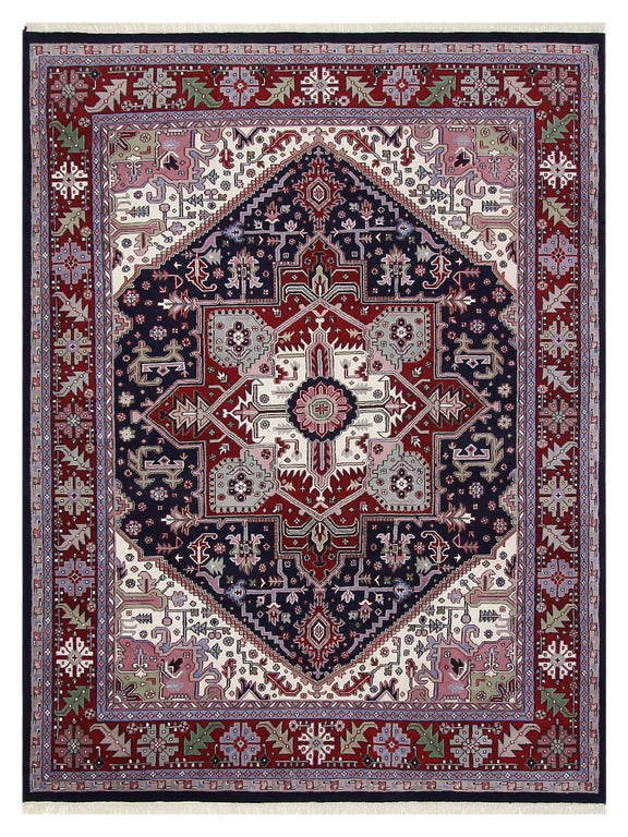 Pacific Heriz-In  Blue Red Traditional