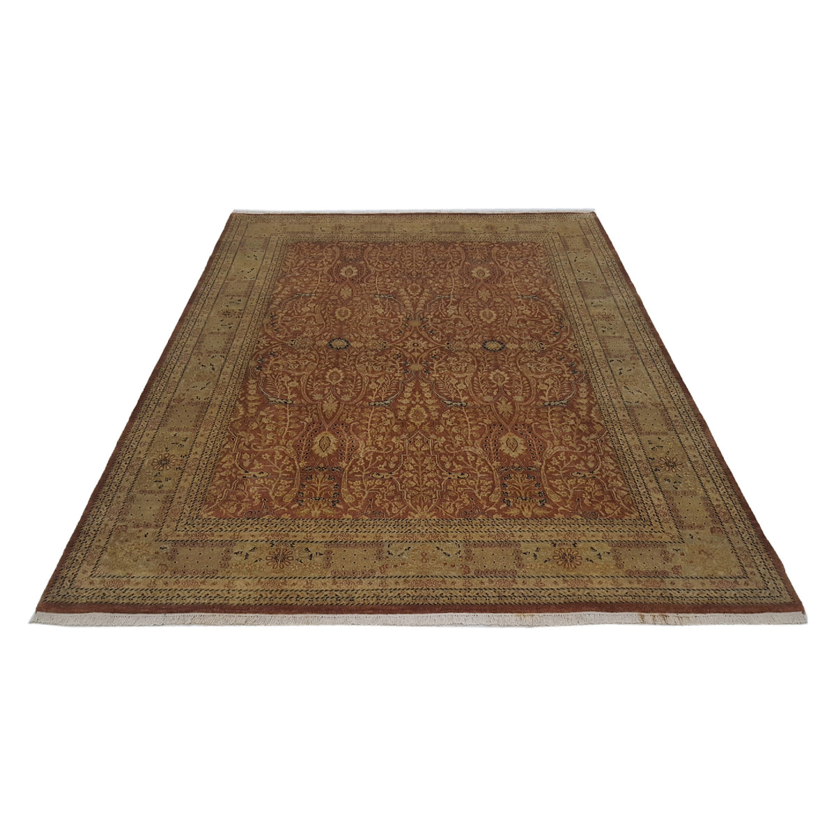Pacific Maharaja 16229 Rust Beige Traditional Hand Knotted Rug