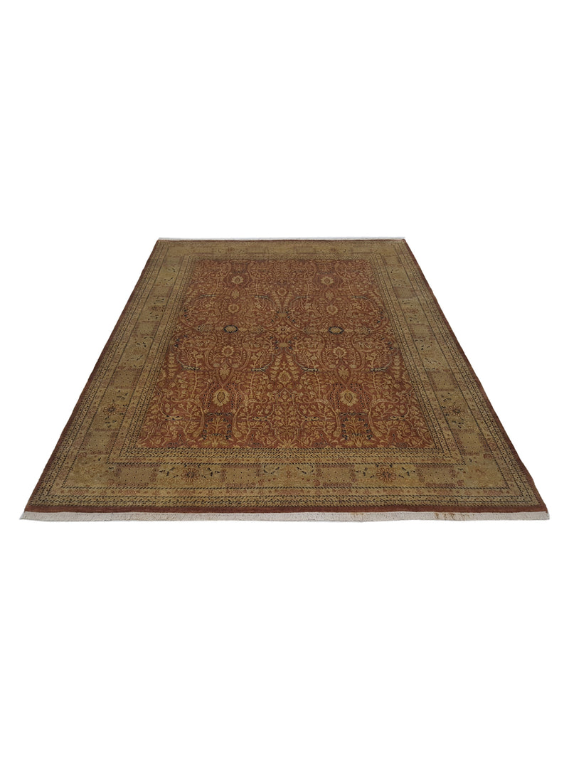 Pacific Maharaja 16229 Rust Beige Traditional Hand Knotted Rug