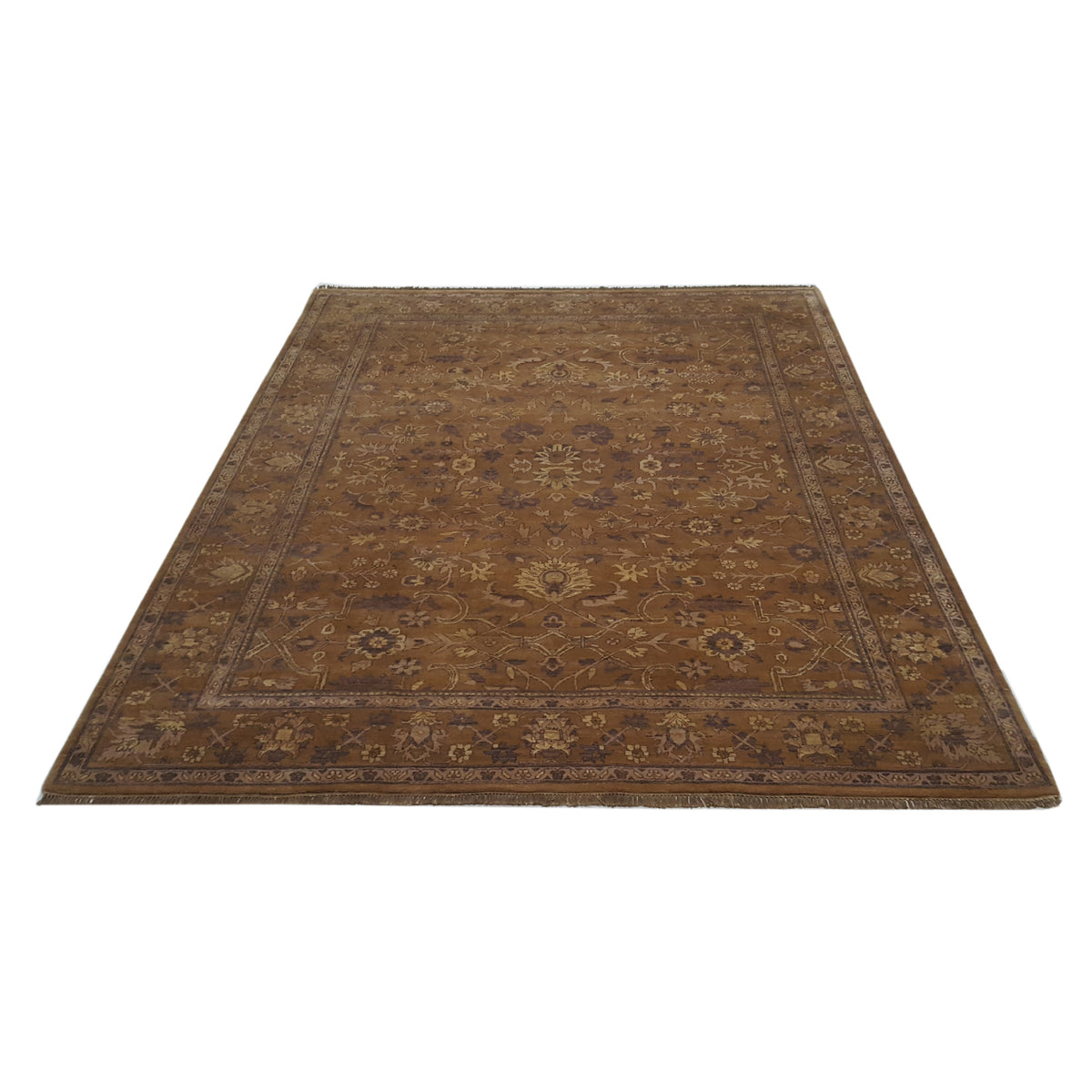 Pacific Maharaja 16230 Gold Gold Traditional Hand Knotted Rug