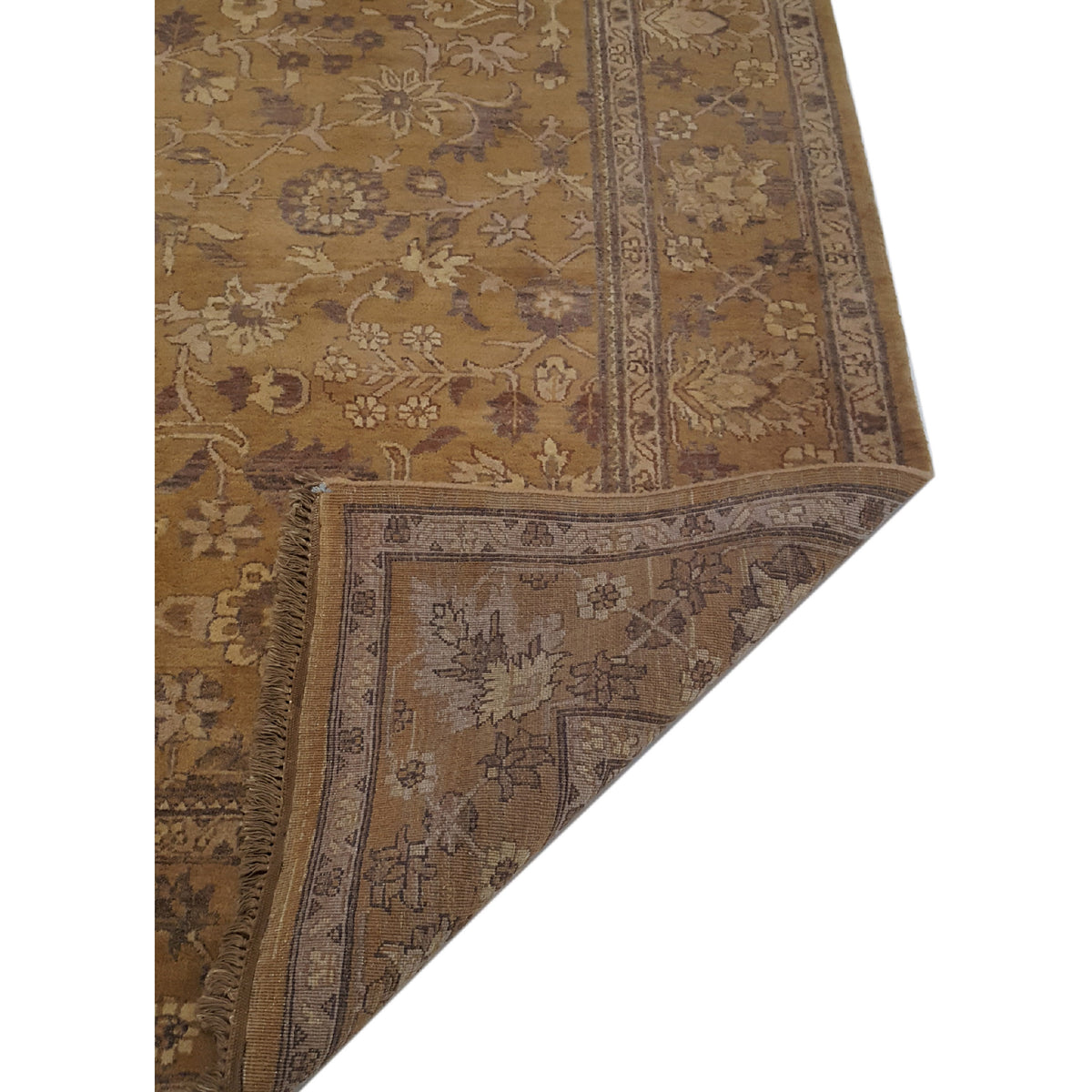 Pacific Maharaja 16230 Gold Gold Traditional Hand Knotted Rug