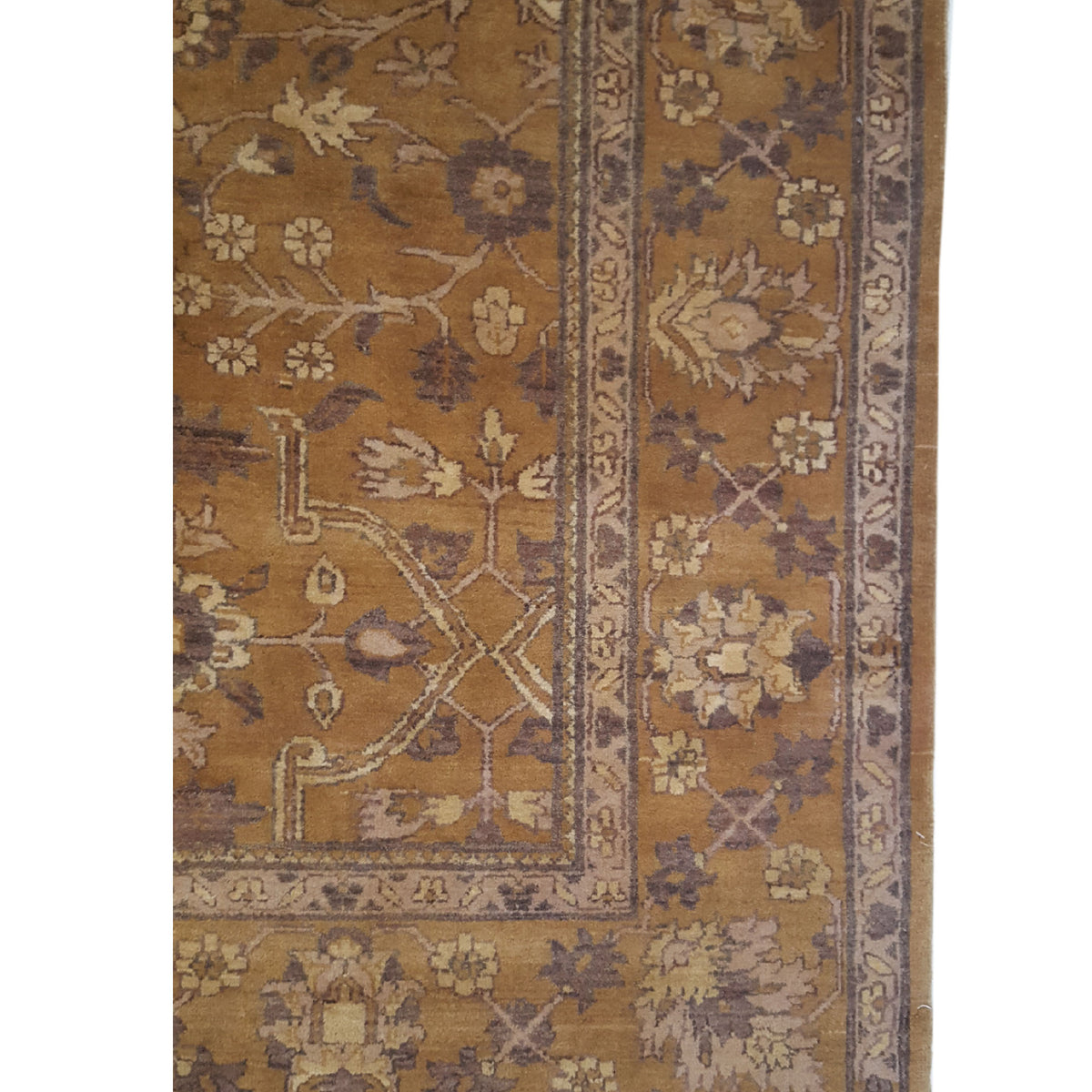 Pacific Maharaja 16230 Gold Gold Traditional Hand Knotted Rug