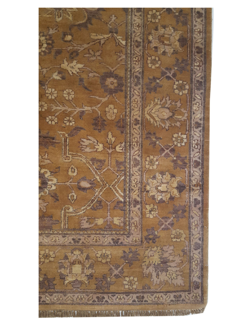 Pacific Maharaja 16230 Gold Gold Traditional Hand Knotted Rug