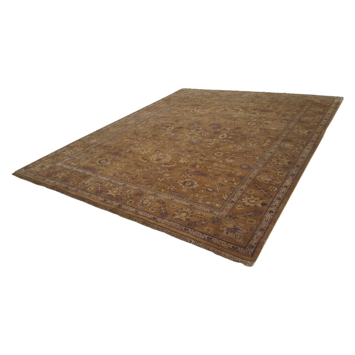 Pacific Maharaja 16230 Gold Gold Traditional Hand Knotted Rug