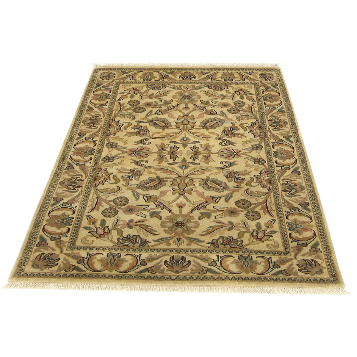 Pacific Royal 16232 Ivory Ivory Traditional Hand Knotted Rug