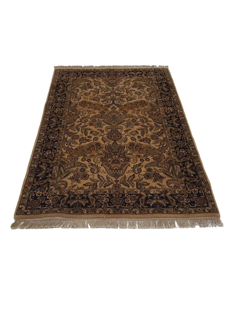 Pacific Loom 16233 Ivory Black Traditional Hand Knotted Rug