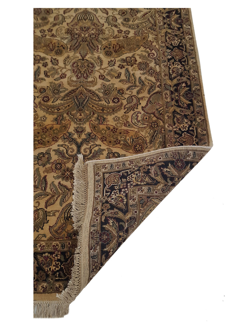 Pacific Loom 16233 Ivory Black Traditional Hand Knotted Rug