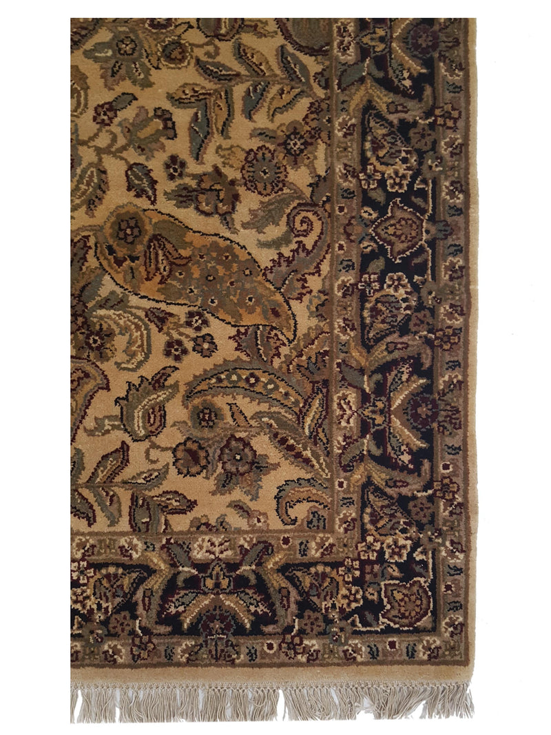 Pacific Loom 16233 Ivory Black Traditional Hand Knotted Rug