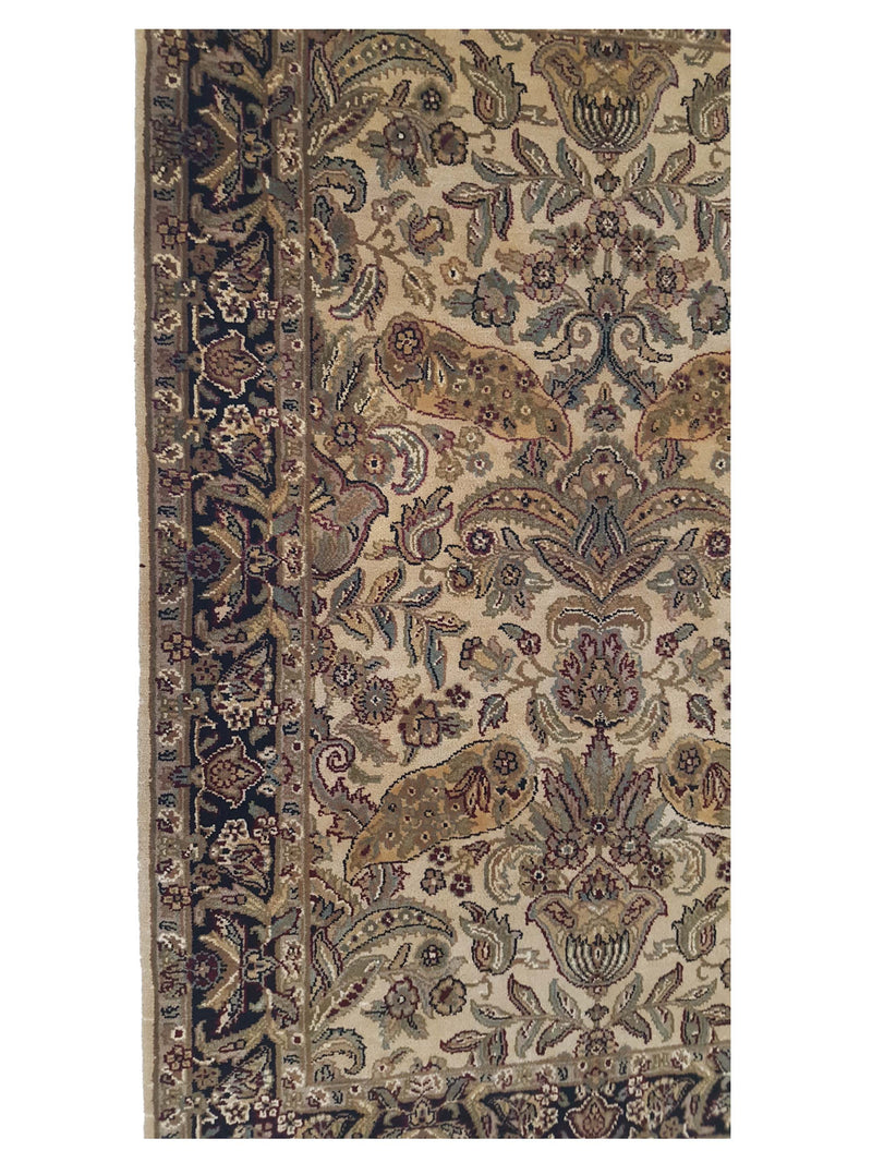 Pacific Loom 16233 Ivory Black Traditional Hand Knotted Rug