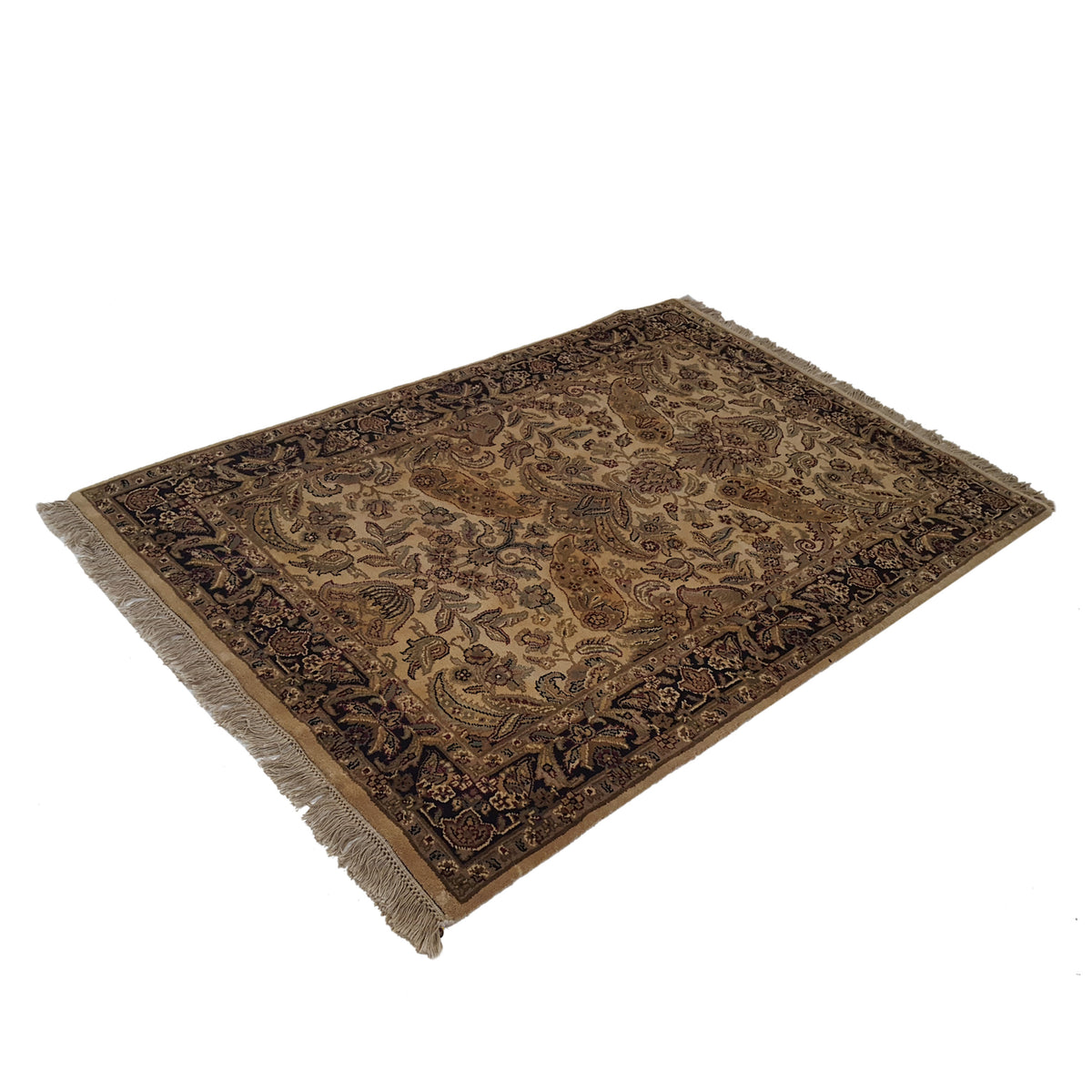 Pacific Loom 16233 Ivory Black Traditional Hand Knotted Rug