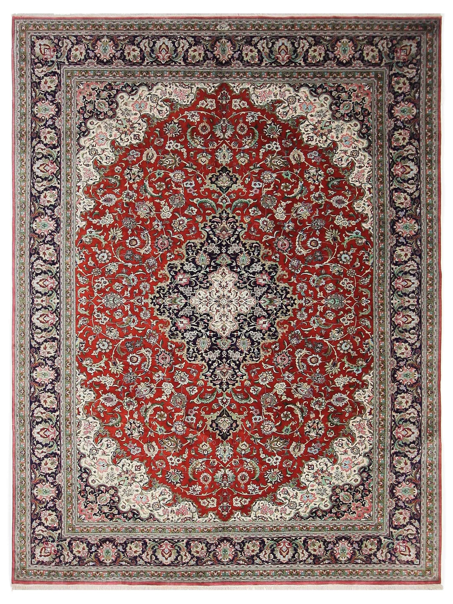 Pacific Qum Silk  Red Indigo Traditional