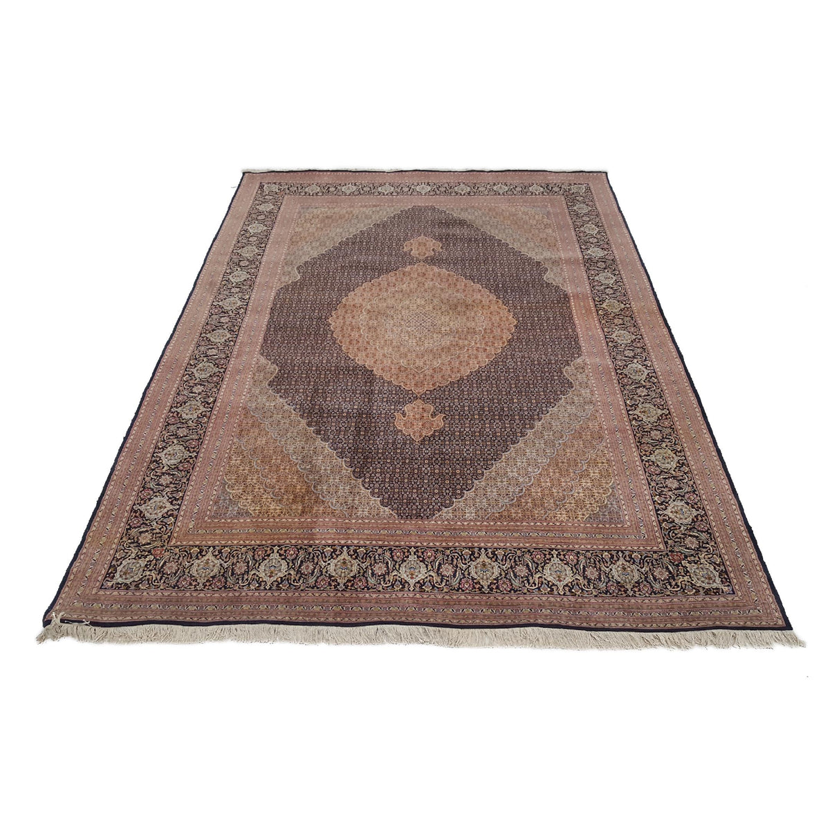 Pacific Tabriz 16264 Brown Brown Traditional Hand Knotted Rug
