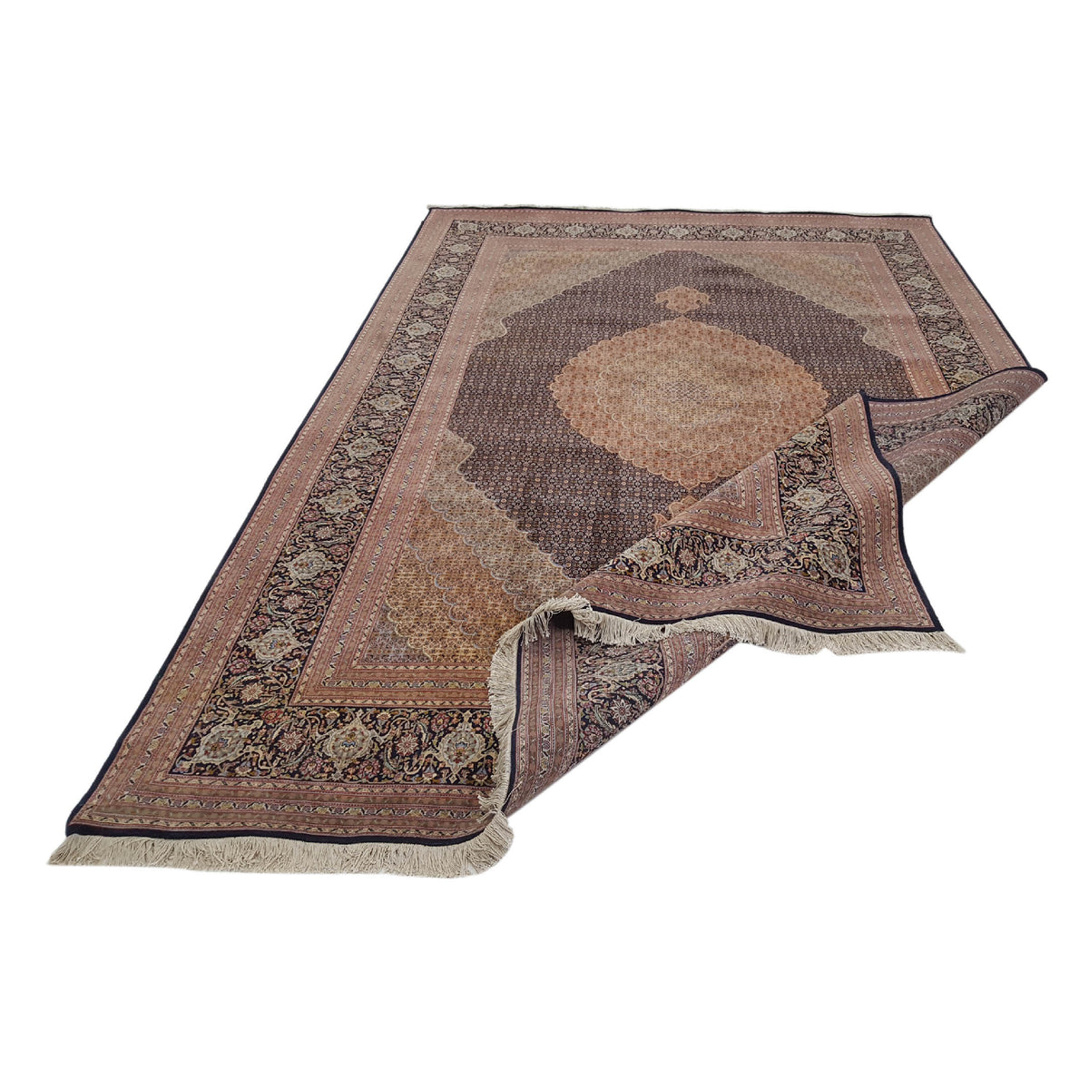 Pacific Tabriz 16264 Brown Brown Traditional Hand Knotted Rug