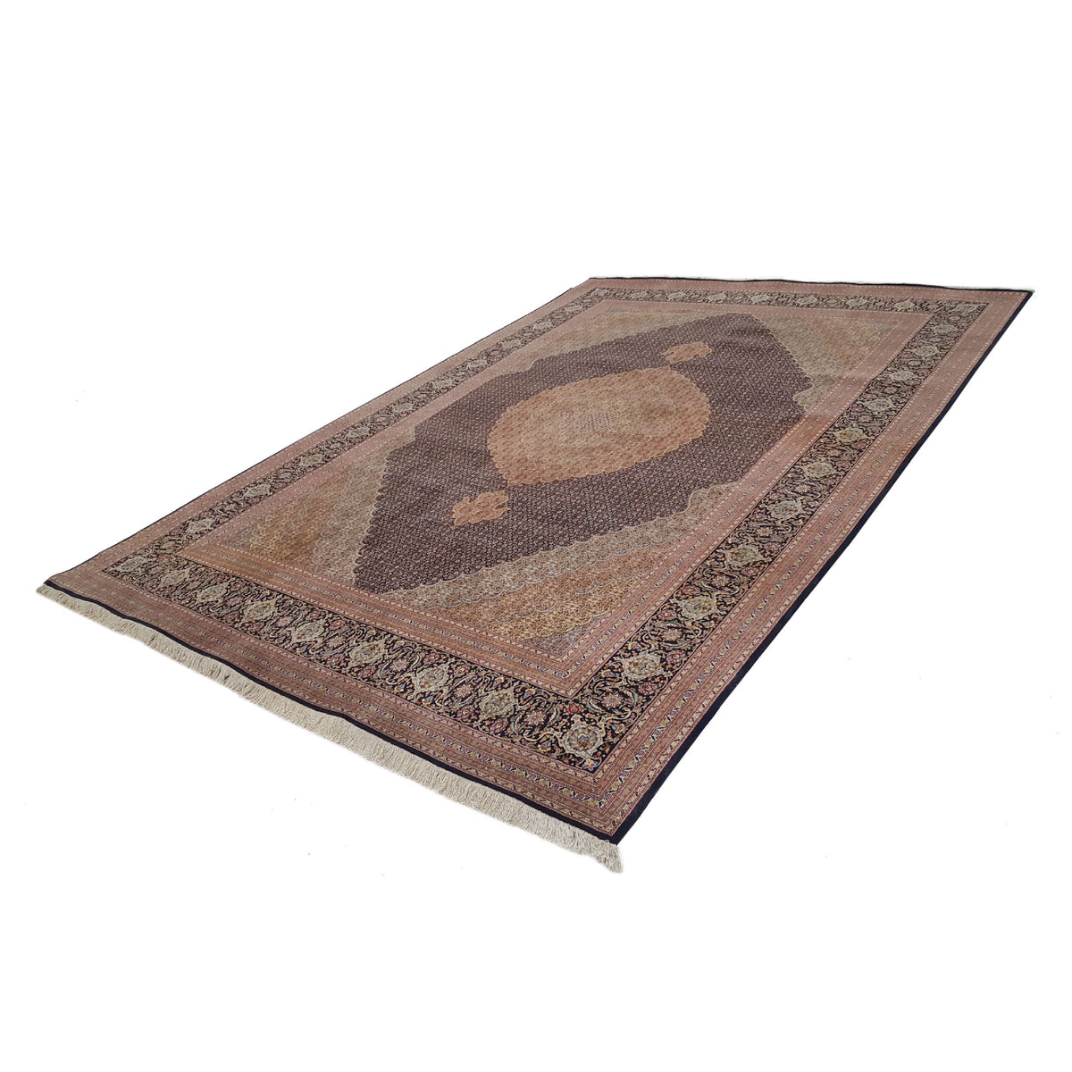 Pacific Tabriz 16264 Brown Brown Traditional Hand Knotted Rug
