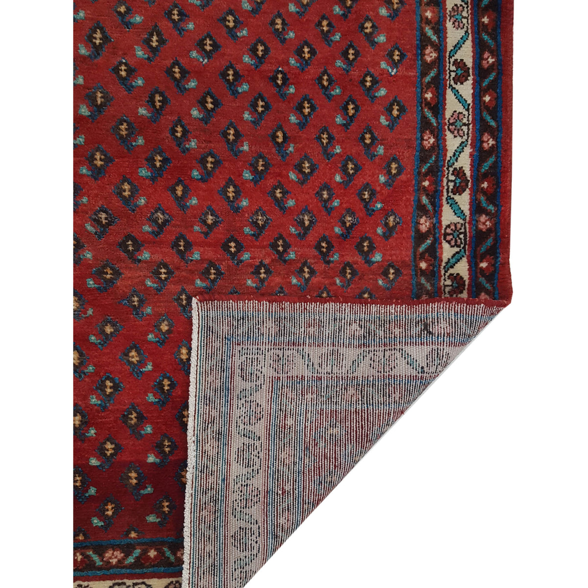 Pacific Sarouk Mir 16302 Red Ivory Traditional Hand Knotted Rug