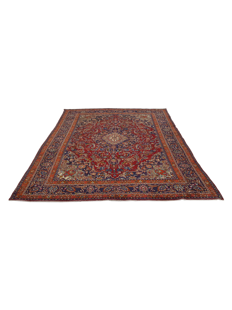 Pacific Mashad 16444 Red Navy Traditional Semi Antique Rug