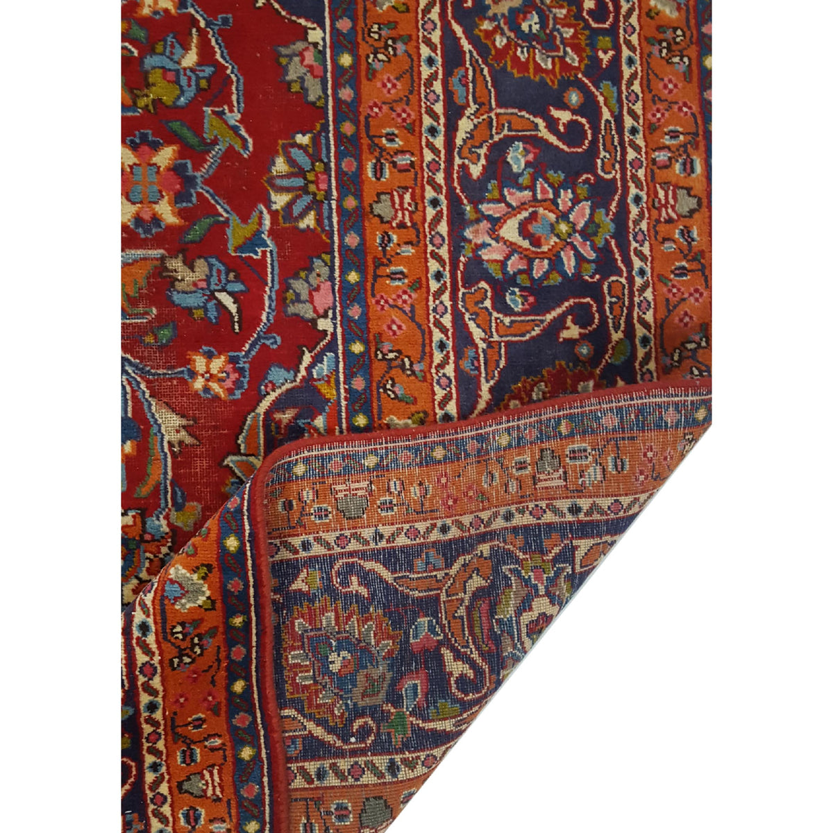 Pacific Mashad 16444 Red Navy Traditional Semi Antique Rug