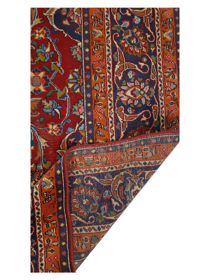 Pacific Mashad 16444 Red Navy Traditional Semi Antique Rug