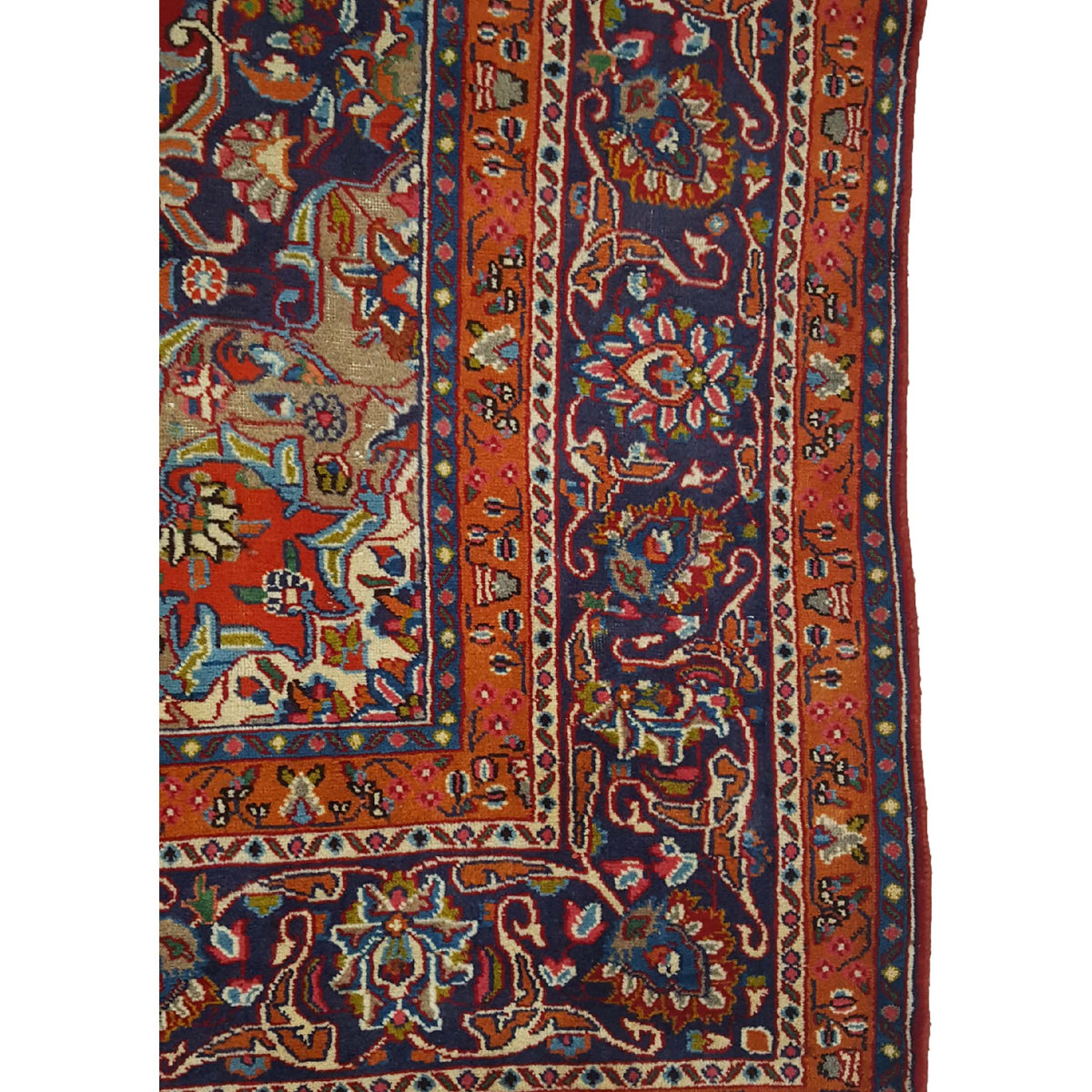 Pacific Mashad 16444 Red Navy Traditional Semi Antique Rug