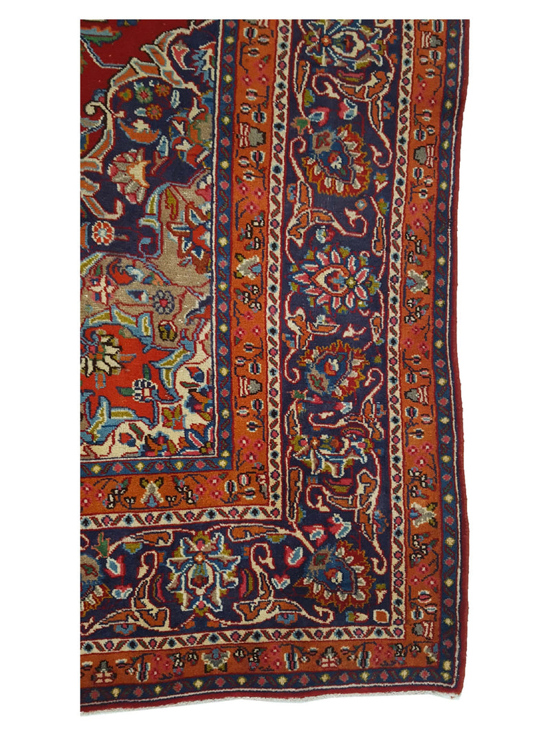 Pacific Mashad 16444 Red Navy Traditional Semi Antique Rug