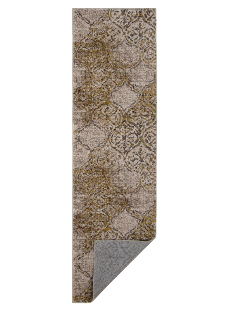 Aura Nolita 16542 Beige Mustard Yellow Modern Power Loom Rug